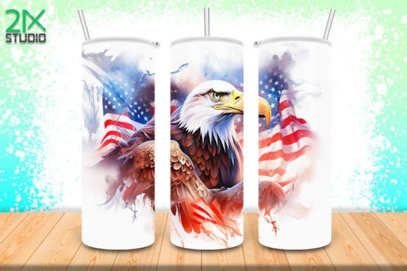 Download Bald Eagle USA Flag Tumbler No.2 - Premium Resources