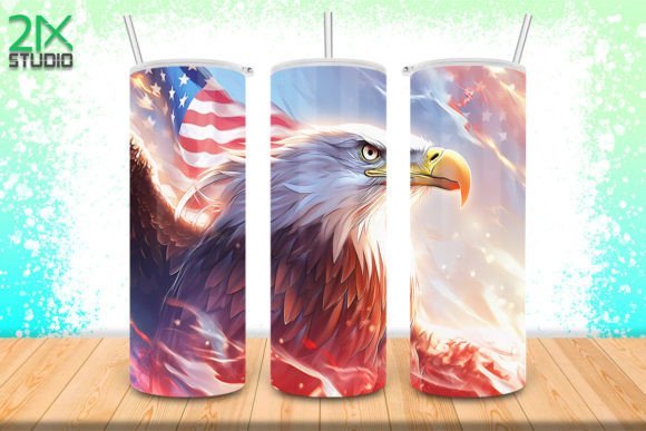 Download Bald Eagle USA Flag Tumbler No.1 - Premium Resources