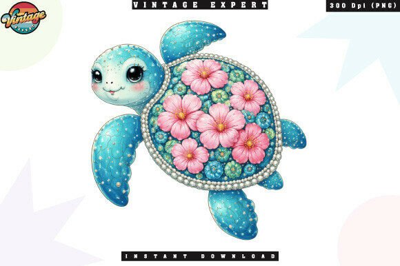 Download Floral Sea Turtle Beach Boho PNG - Premium Bundle